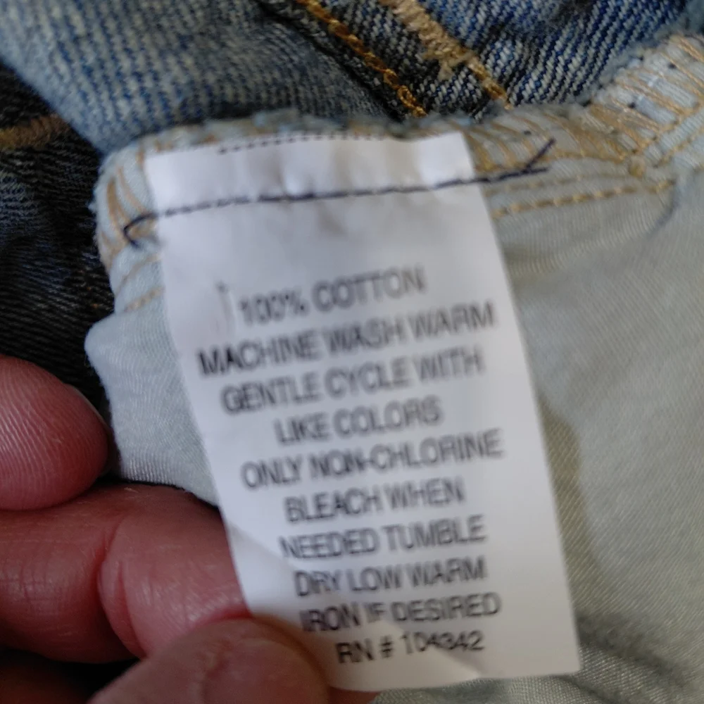 New Blue Jean Denim Shorts 33 Waist - Picture 4 of 4